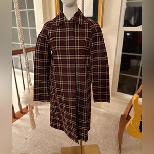 Express Multicolor Plaid Coat